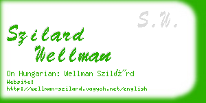 szilard wellman business card